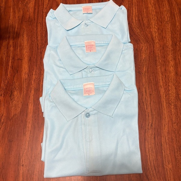 NEW-Light Sky Blue Small Polo Shirt - Picture 1 of 3